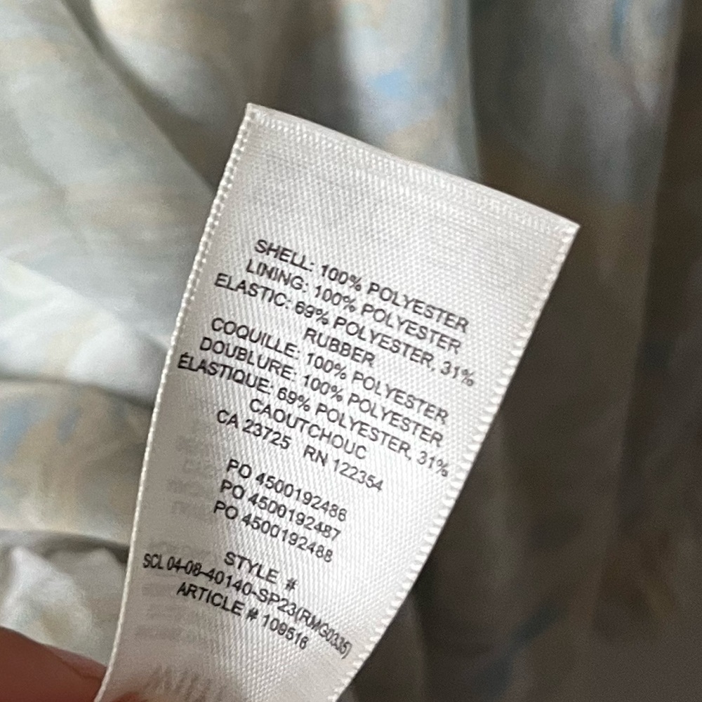 Aritzia Wilfred Tempest Smocked chiffon mini dress - Picture 10 of 10